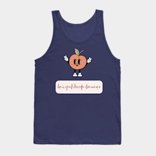 peach fruit shirt Tank Top